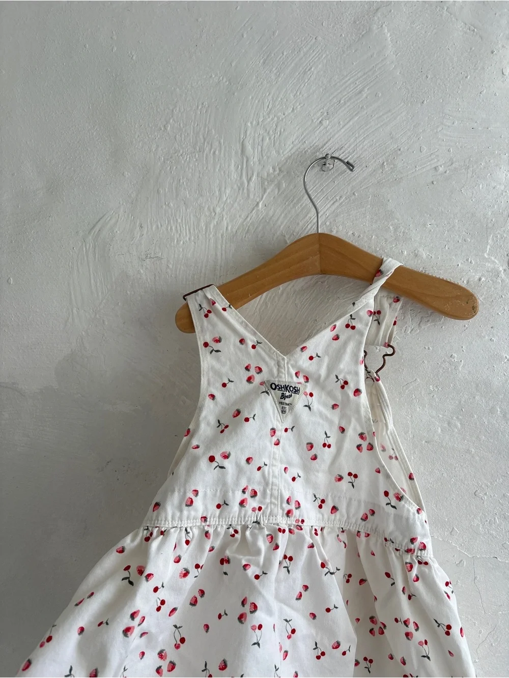 Oshkosh bgosh cherry 4T overall dress